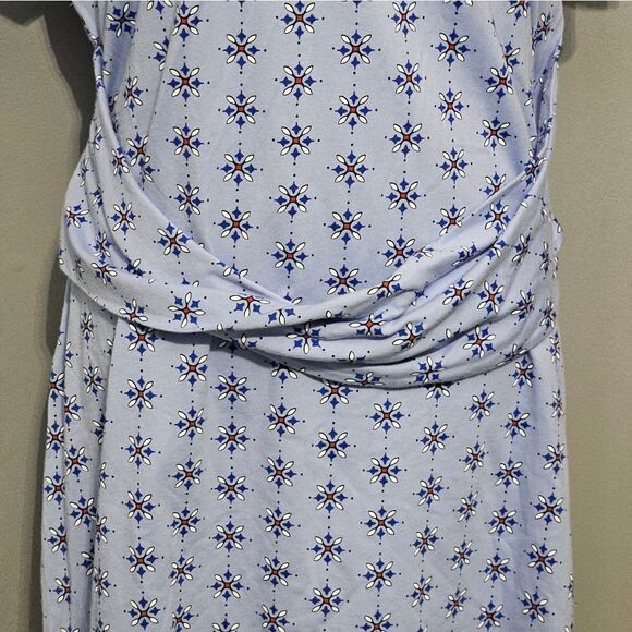👗Liz Claiborne, midi dress. Light blue with all over print. NWT, Size XXL - Picture 4 of 8
